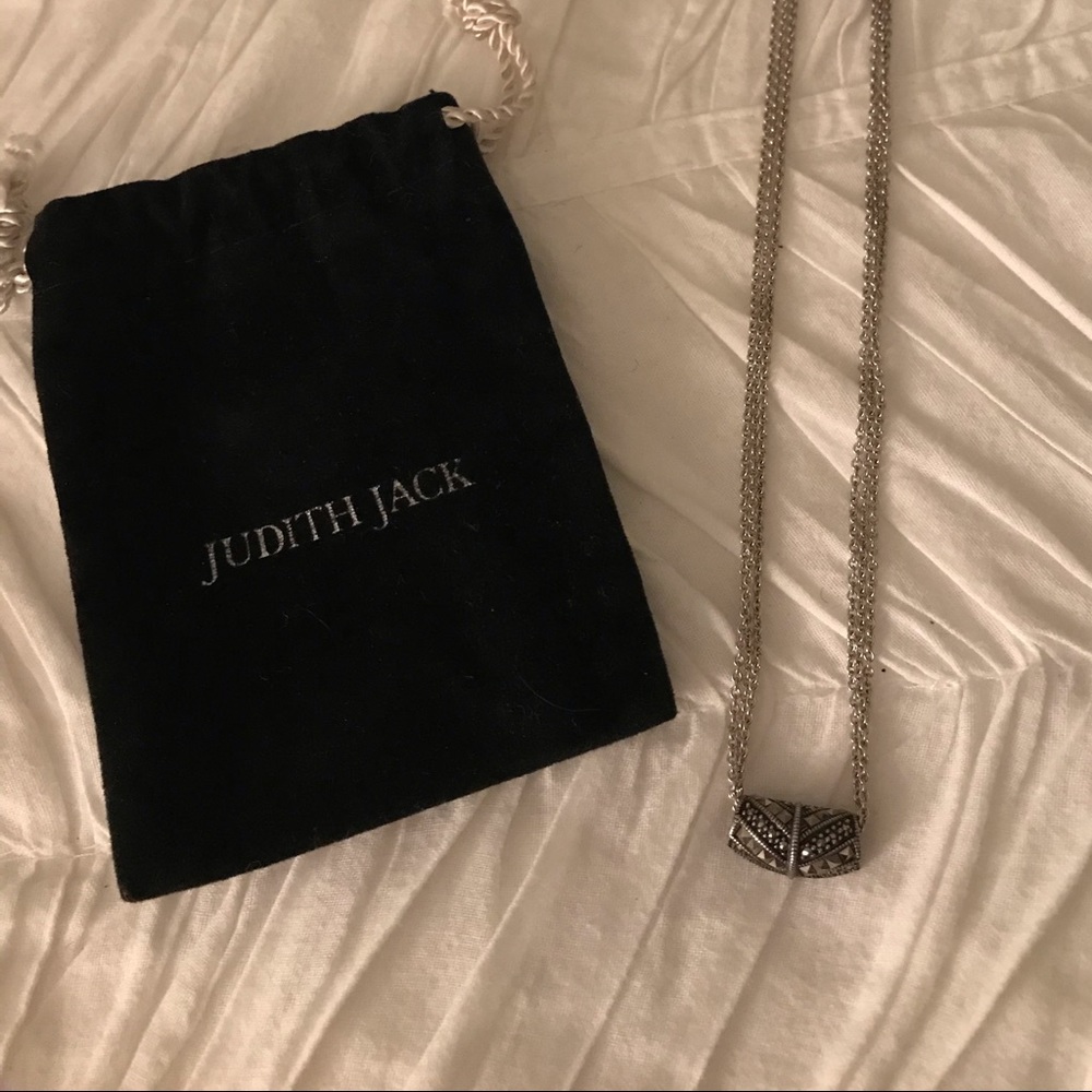 Judith Jack silver pendant necklace